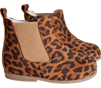 Bottines pour bébé fille en cuir souples et confortables, rapides à mettre
