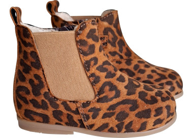 Bottines pour bébé fille en cuir souples et confortables, rapides à mettre