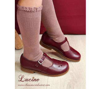 Chaussures en cuir à boucle pour l'école, les mariages et les évènements habillés