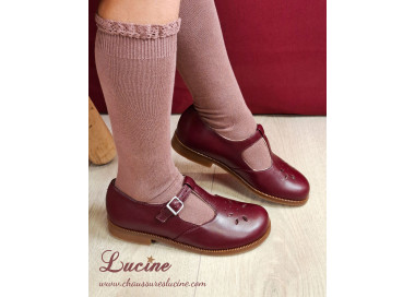 Chaussures en cuir à boucle pour l'école, les mariages et les évènements habillés