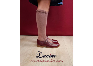 chaussures en cuir pour enfants fille pour l'école, faciles à mettre et habillées pour les cérémonies ou les évènements chics