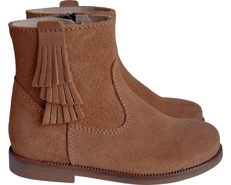 Boots RESISTANTES à franges - camel