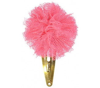 Pompon tulle rose fluo