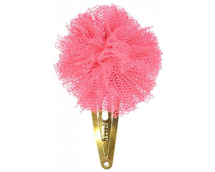 Pompon tulle rose fluo