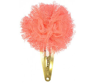 Pompon tulle orange fluo