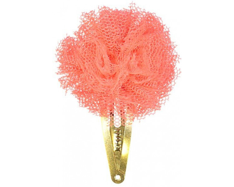 Pompon tulle orange fluo