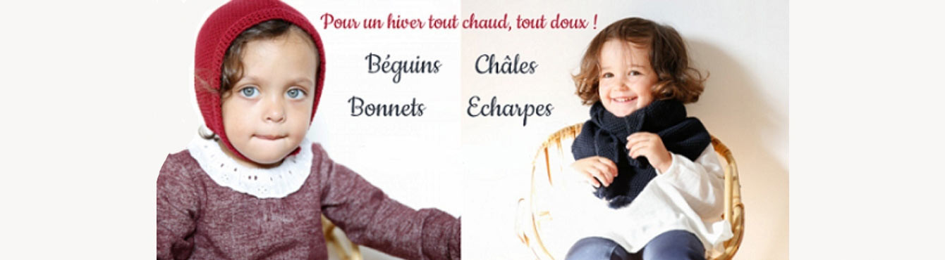 Bonnets, Béguins, Châles et Echarpes | Chaussures Lucine