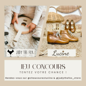✨CONCOURS CHAUSSURES LUCINE & JUDYTHEFOX ✨
CONCOURS TERMINÉ
